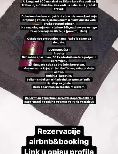 Διαμέρισμα Kapo- Klima,parking Σαράγεβο